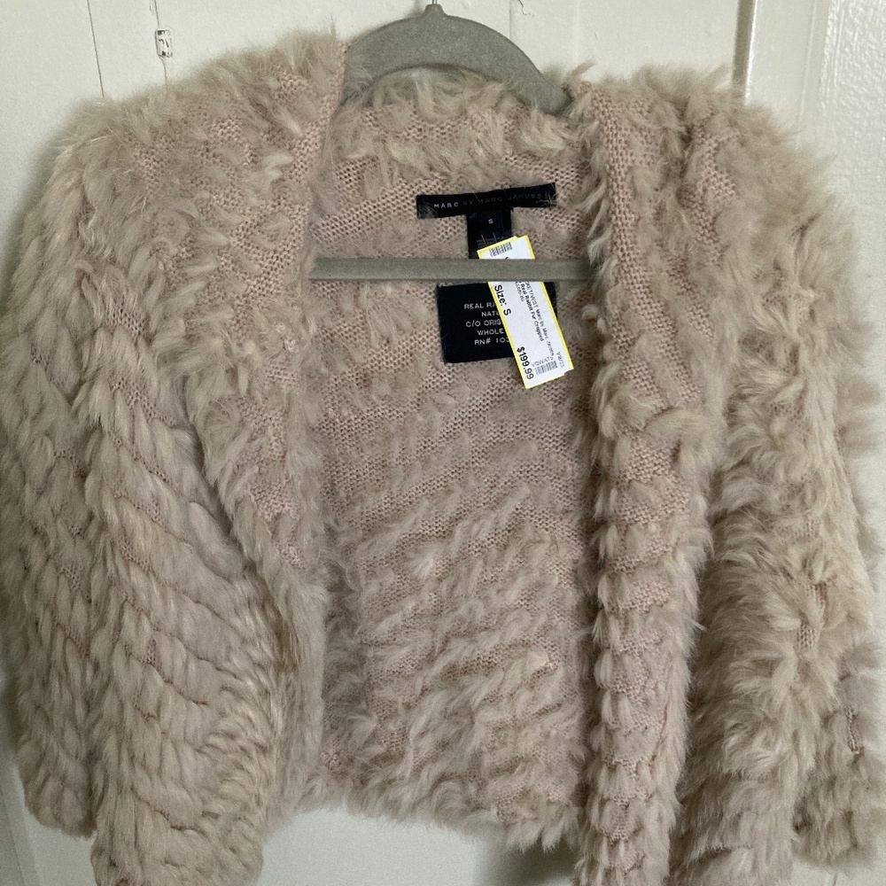 Marc by Marc Jacobs rabbit fur sweater